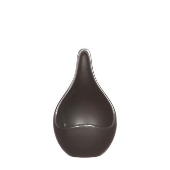 Plant pot ''Drop'' black ceramic Ø9 h.15 cm