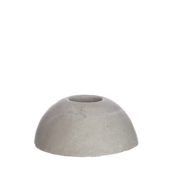 h.3 Ø7 cm gray bulb candle holder