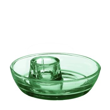 Candle holder Mila Ø9.8 x h.3 cm dark green