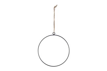 Hanging circle metal ø20cm Black