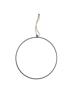 Hanging circle metal ø28cm Black
