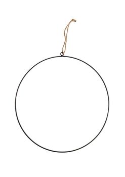 Hanging circle metal ø38cm Black
