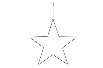 Hanging star metal 50cm - Black