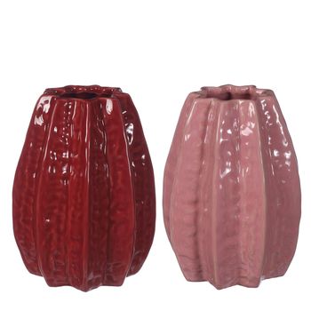 Carambola Vase Ø11,5 x h.15 cm 2 assorti pink