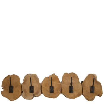 Slice coat rack teak 78x20x10cm Natural