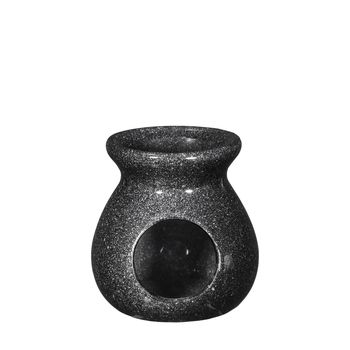 Geurbrander Vesuvius keramiek zwart Ø10 h.10 cm