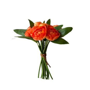 Strauß Ranunkel 7 Blumen D18 H25cm Orange