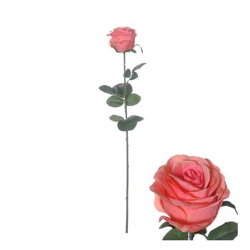 Blumenstiel Rose D9 H75cm Lachs