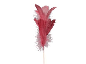 pb. 12 goose feathers/stick pink 72 cm
