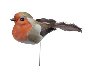 w/b. 6 birds/wire orange 9,5x3,5cm