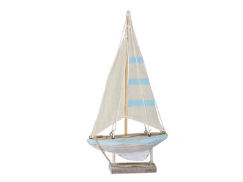 pc. 1 wooden boat natural 18x3,5x34,5cm
