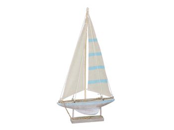 pc. 1 wooden boat natural 24x4,5x44,5cm