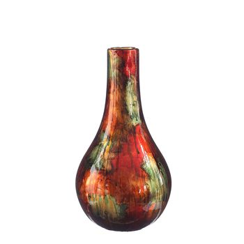 Dazzle Vase Ø14 x H.26 rubinrot