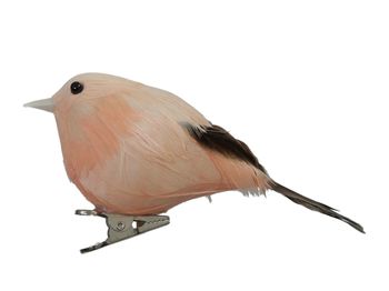 w/b. 8 birds/clip orange 10 cm