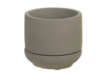 cement flowerpot+saucer natural Ø 10x9 cm