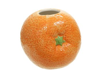 dolomit orange vase (1) orange 10x10x10 cm