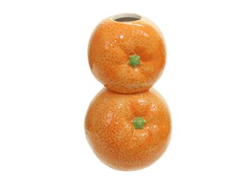 dolomit orange vase (2) orange 8x7.5x15.5 cm