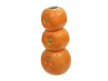 dolomite orange vase (3) orange 8x7.5x19 cm