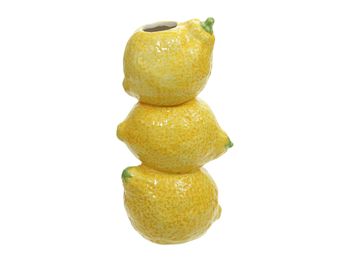 dolomit zitrone vase (3) gelb 10.5x9x21 cm