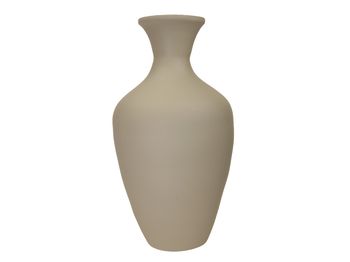 Vase aus gesponnenem Bambus mattgrün Ø 26 x H 49 cm