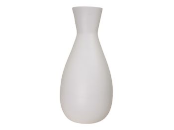 spun bamboo vase matt white Ø 18 x h 39 cm