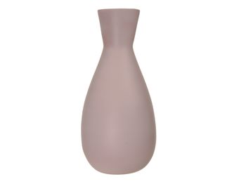 spun bamboo vase matt pink Ø 18 x h 39 cm