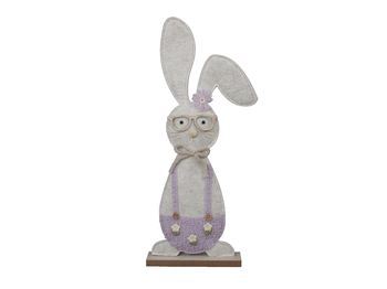 pb. 1 felt rabbit/standing lilac 25x6x68 cm