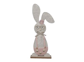 pb. 1 felt rabbit/standing pink 25x6x68 cm