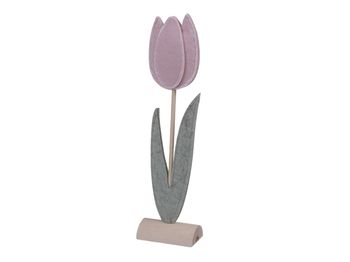 pb. 2 felt tulips/standing pink 8x4.5x30.5 cm