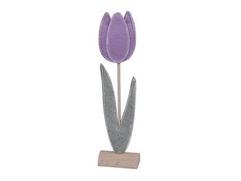 pb. 1 felt tulip/standing lilac 9x5x44 cm