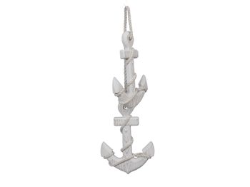 pc. 1 set 2 anchors/hanging white 18 cm