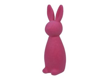 pc. 1 flock rabbit/standing pink 46 cm