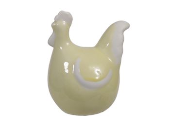 pc. 1 porcelain rooster yellow 7x11 cm