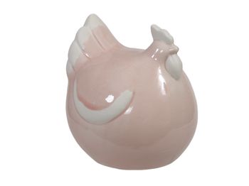 pc. 1 porcelain chicken pink 10x10.5 cm