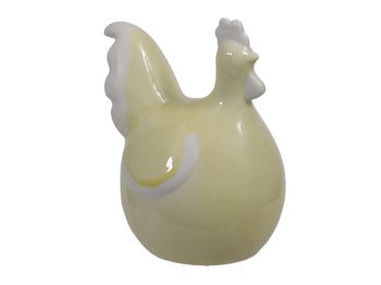 pc. 1 porcelain rooster yellow 10x15 cm