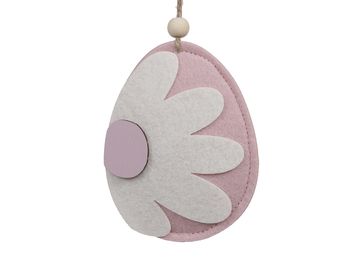 pb. 4 felt eggs/hanging pink 11 cm