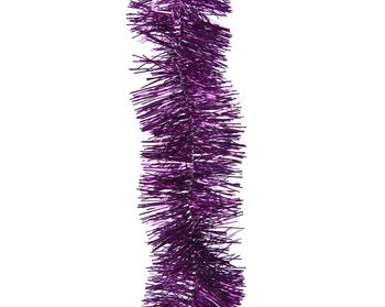 Kerstboom guirlande pvc violet dia7 L270 cm