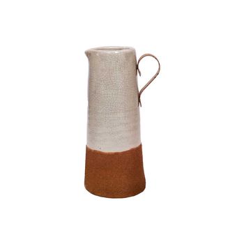 Vase w/Iron Handle Anden 35cm Brown/Grey