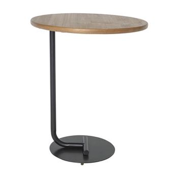 Side Table Itinga D49 H60cm Black/Natural