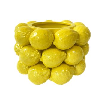 Vase Lemon D26 H20cm Yellow