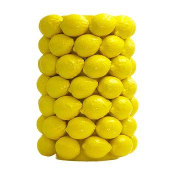 Vase Lemon D25 H37cm Yellow