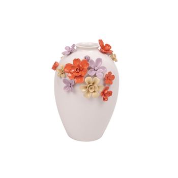 Vase Flower D12 H15cm White