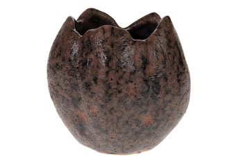 Pot ceramic Ø10x10cm Black/Grey