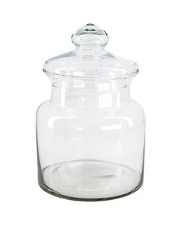Voorraad pot glas met deksel Ø19x27cm Transparant