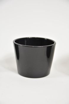 Konischer Topf glänzend schwarz 10 cm Serie 440