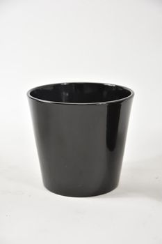 Konischer Topf schwarz glänzend 15 cm Serie 440