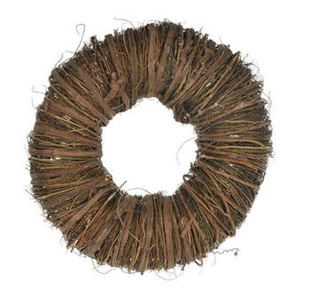 Twig wreath 30x10cm Natural