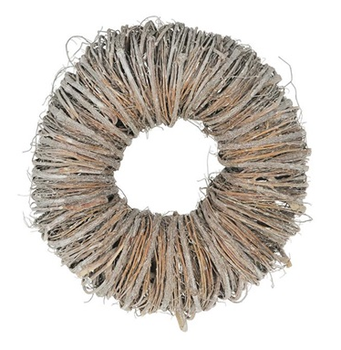 Twig wreath 20x7cm White-wash
