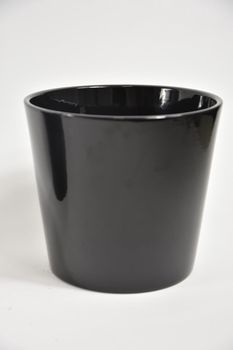 Konische pot zwart glans 26 cm serie 440
