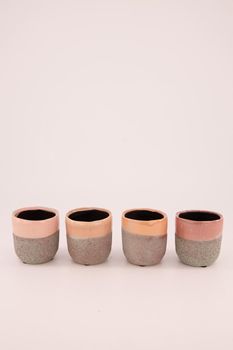 Planter ceramic Ø8x8.5cm 1pc Pink mix